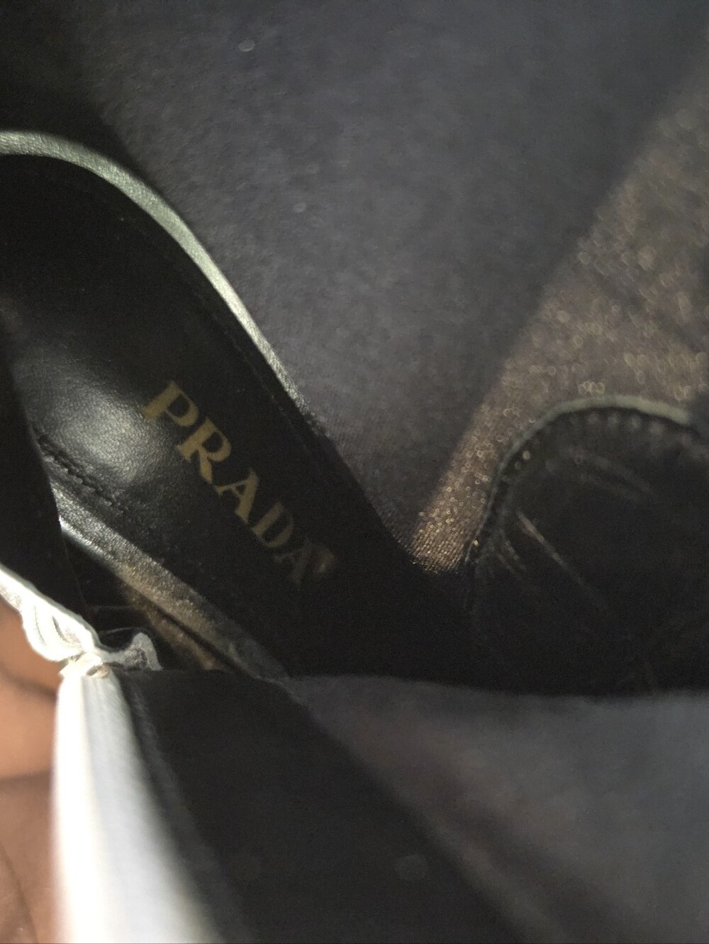 Prada Silver Sock Boots - Picture 11 of 11